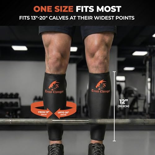 7mm Deadlift Shin Guards & Calf Support Brace - Men & Women, 2 Pack