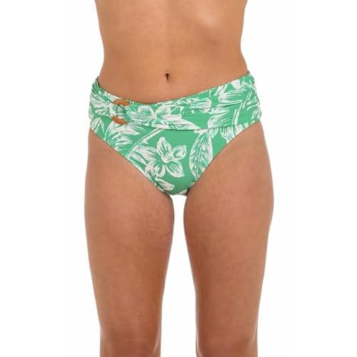 La Blanca Womens Mid-Waist Twist Front Swimsuit Bottom