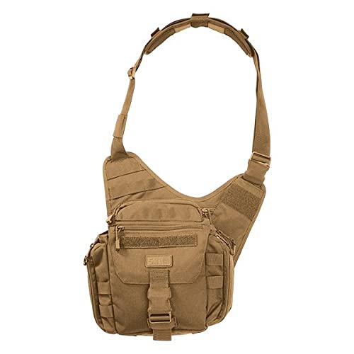 5.11 Tactical Push Pack Sling Bag – 6L Crossbody Shoulder Bag for Men, Black, Style 56037-ABR