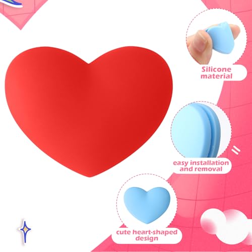 Heart Shaped Tennis Vibration Dampeners 24 Pack - Colorful Racket Accessories
