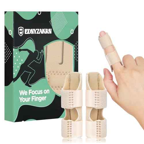 Finger Splints, Finger Brace for Trigger Finger - Broken Finger - Arthritis - Straightening - Support for Index - Middle - Ring