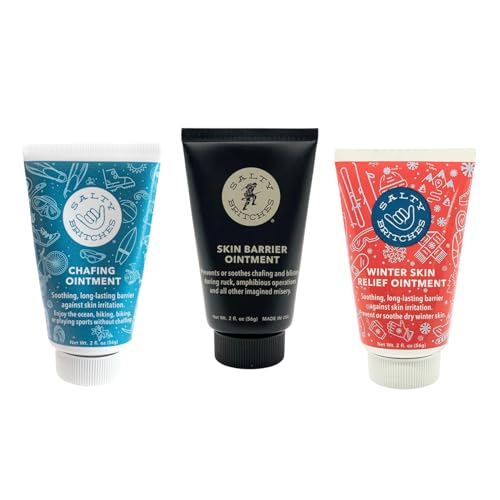 Salty Britches Chafing and Winter Skin Barrier Ointment Bundle - Variety 3 Pack