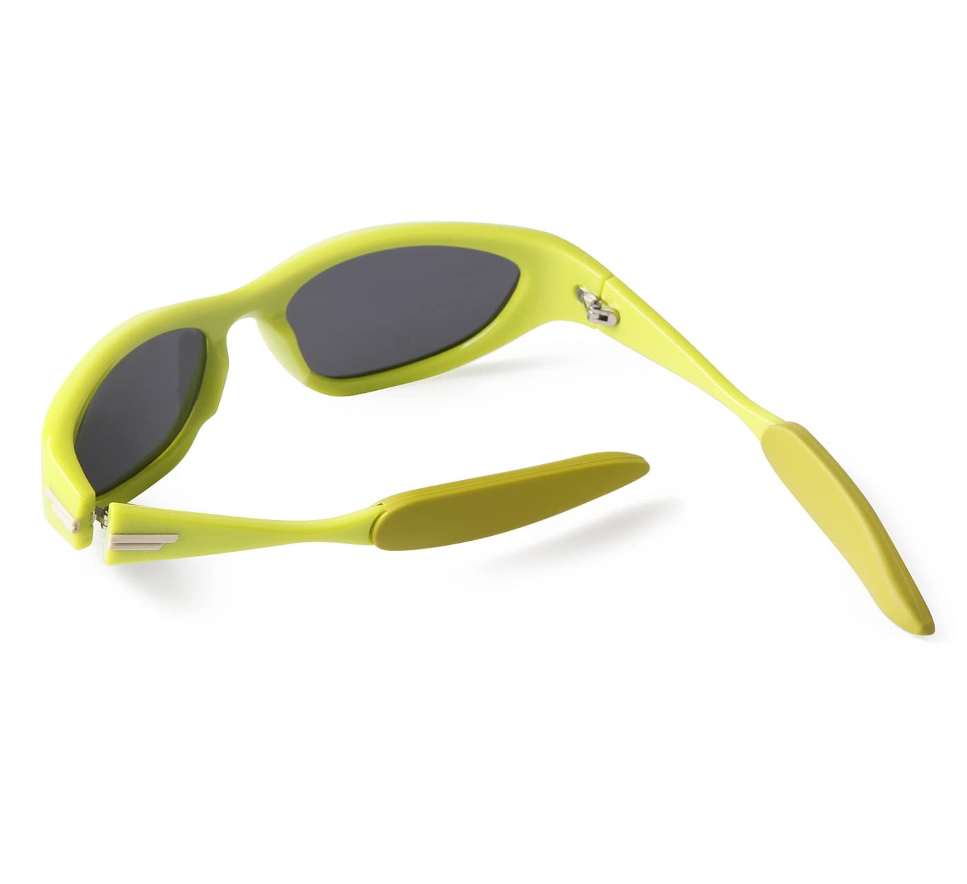 ADE WU Wrap Around Sunglasses Trendy Y2K Polarized Sport Sunglasses for Driving Cycling Outdoor Sun Glasses (Neon Green)