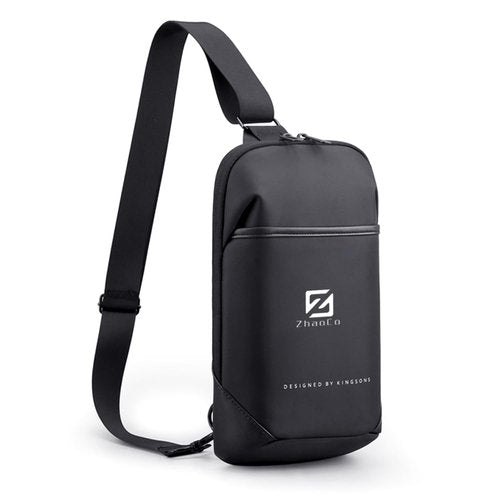 ZhaoCo Crossbody Backpack for Men Women Multipurpose Fashion Lightweight Chest Shoulder Bag Sling Bag For Cycling Holidays Party Travel Daypack Black