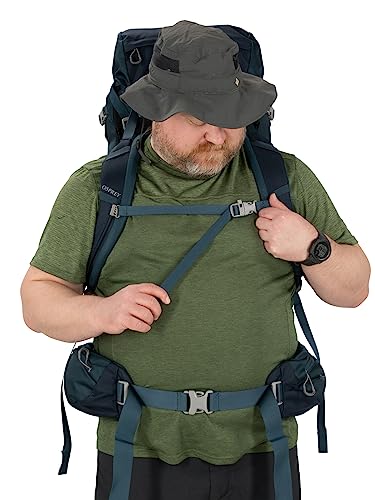 Osprey Volt 65L Men's Backpacking Backpack, Muted Space Blue, Extended Fit