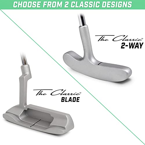 Golf Putter 35-Inch Blade Putter with Premium Grip - Silver, Right Hand