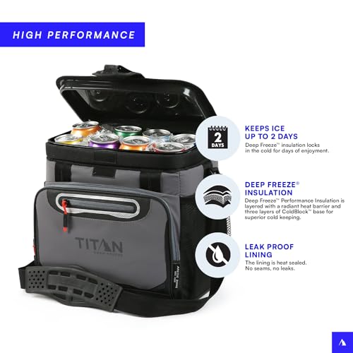 Titan by Arctic Zone Deep Freeze Cooler - Zipperless Hardbody Cooler - Deep Freeze Insulation, HardBody Liner, and SmartShelf