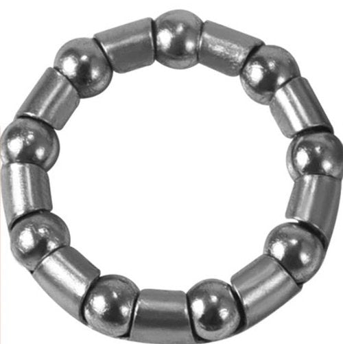Noraling 4pcs Bicycle Crank Bearing Retainer Stainless Steel Bicycle Ball Bearings (Silver, 5/16 Inch x 9 Ball)