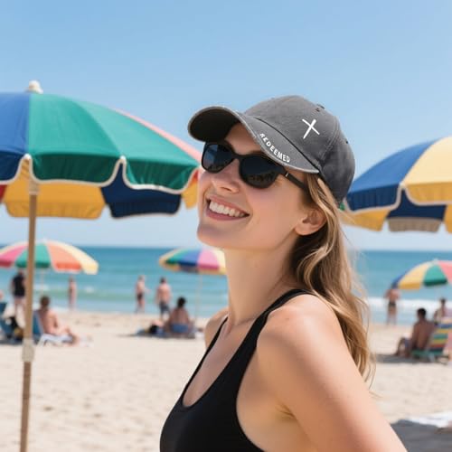 Christian Baseball Cap for Men & Women - Embroidered Jesus Cross Hat, Adjustable Faith-Based Gifts