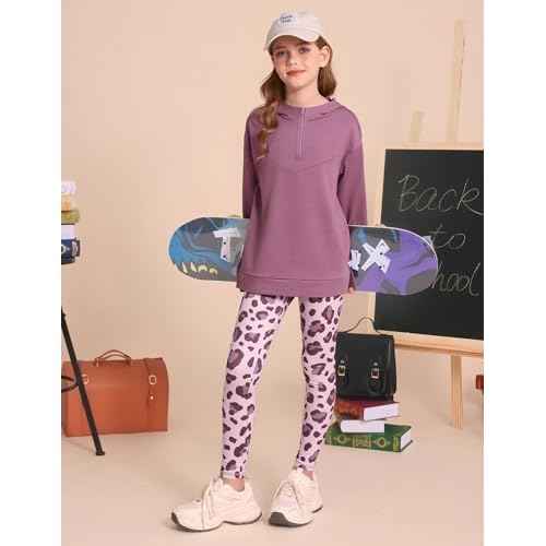 GRACE KARIN Girls Hoodie + Leggings Set Teen Long Sleeve Fashion Sweatshirts Sweatpant Fall Outfit Winter Clothing 6-14