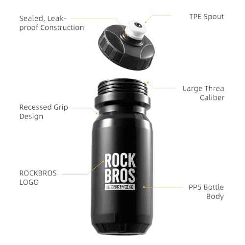 ROCKBROS Bike Water Bottle BPA-Free Squeeze Water Bottle 20 oz