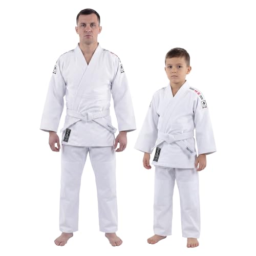 Black Tiger Judo Gi Uniform 450g Cotton Grain Cloth with Free Belt