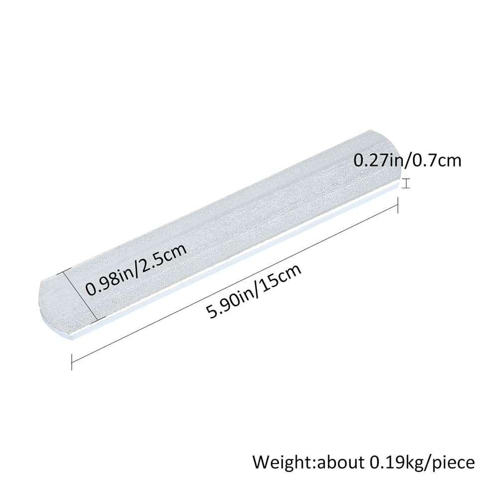 Weighted Vests Steels Plates：10 PCS Training Weight Long Steels Plate Weighted Loading Leg for Running Fitness Equipment (Silver 15X2.5X0.6CM)