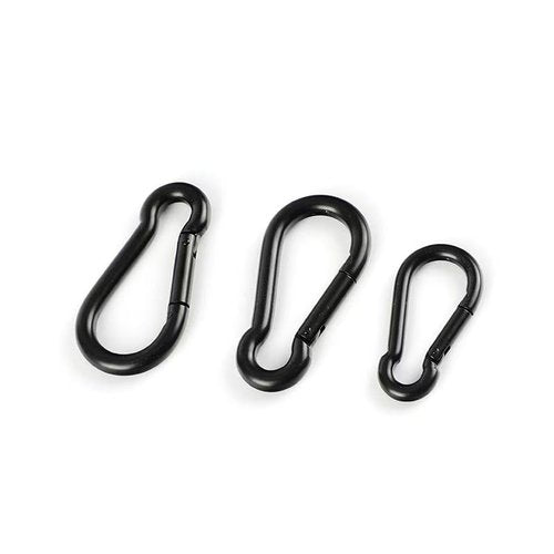 XMJAS-FURN Stainless Steel Spring Snap Hook Carabiner Heavy Duty Carabiner 304 Stainless Steel Carabiner for Keys (8 Pieces, 3.16 Inch)