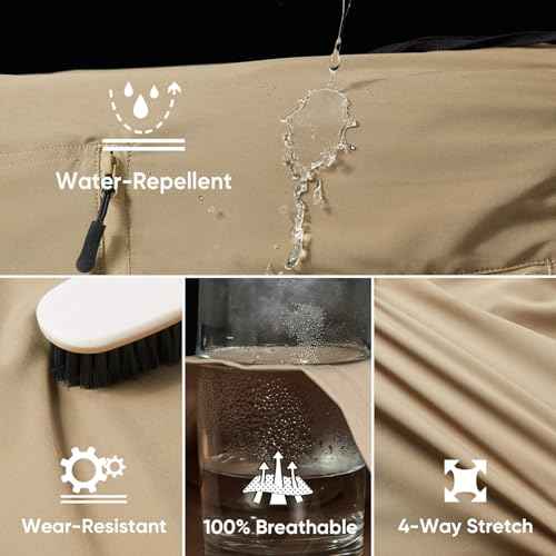 HOTSUIT Men's Hiking Cargo Shorts Quick Dry Lightweight Outdoor 7.5" Shorts with 4 Large Pockets