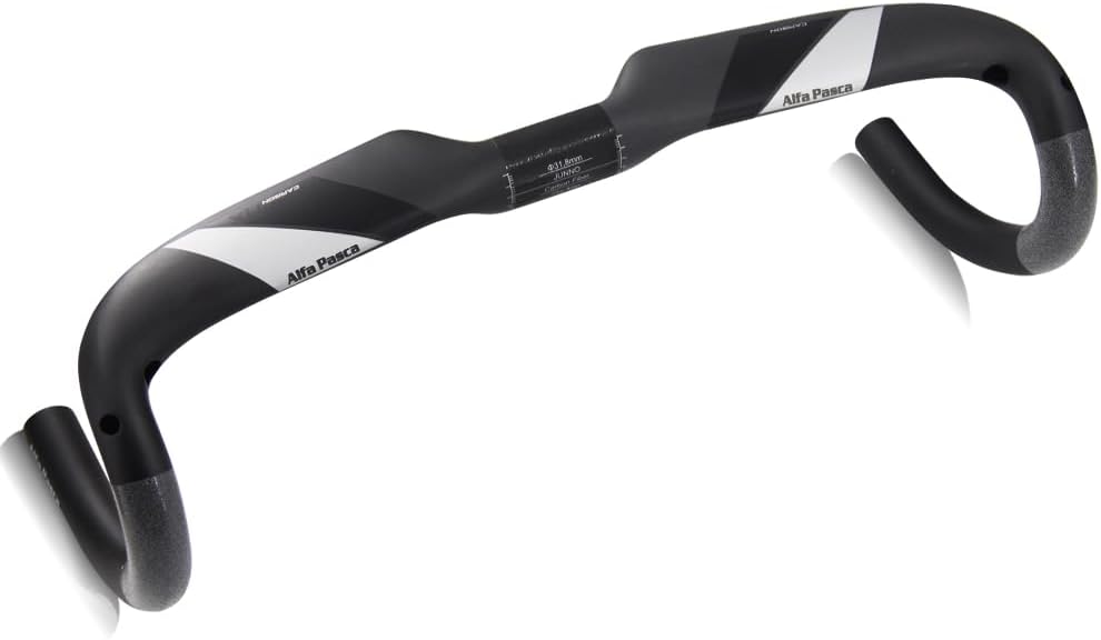 Alfa Pasca Carbon Handlebars Road Bike Drop HandleBars 31.8 Canbon Areo Drop Handle Bar bike components & parts Lightweight 3K Matte 400/420/440mm