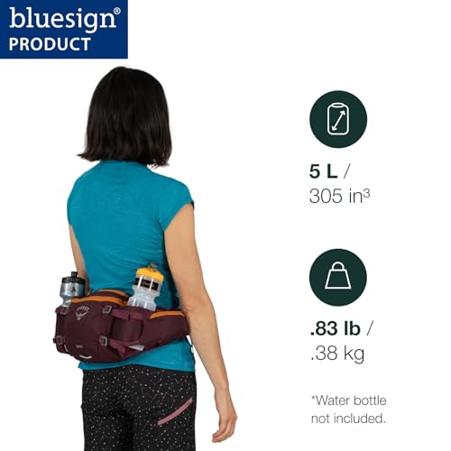 Osprey Savu 5L Biking Waist Pack for Men and Women, Black