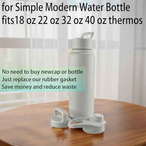 (8 Pack) ubber Seal Replacement for Simple Modern Summit Collection Water Bottle,Seal Gasket Compatible with Simple Modern Summit Collection 18in/22in/32in/40in Leak Proof Insulated Tumbler