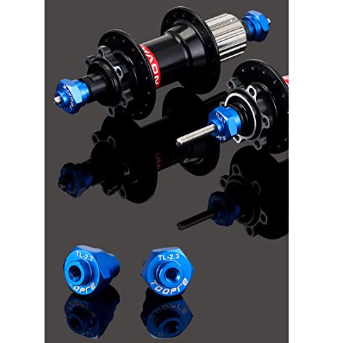 Bike Wheel Truing Stand Adapter for 12/15/20mm Thru Axle - Blue