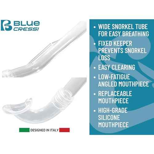 Cressi Junior Mask & Snorkel Kit- Lightweight and Comfortable - Tinetto & Mini Island- Designed in Italy by Cressi
