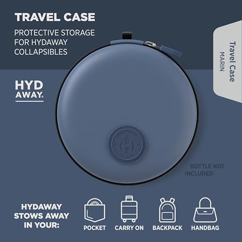 HYDAWAY Protective Travel Case for Collapsible Drinkware 5in Dia Marin