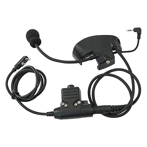Microphone & PTT for Howard Leight Impact Sports Headphones Black