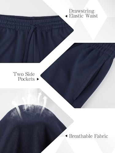 Kids Sweatpants Athletic Open Bottom Pants with Drawstring & Pockets - XX-Large, Black/Navy/Dark Gray/Light Gray