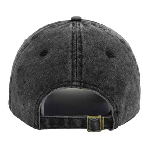 Funny Halloween Spooky Vibes Hats, Adjustable Embroidery Cotton Skeleton Hand Vintage Baseball Cap for Men Women