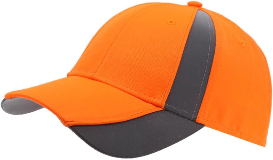The Vintage Year Reflective High Visibility Piping Neon Polyester Twill Low Profile Structured Baseball Cap