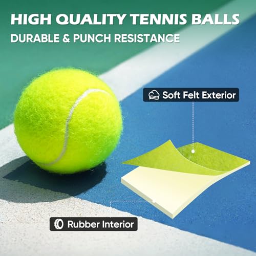 30 Pack Tennis Balls for Dogs & Training | High Elasticity & Durable Bounce