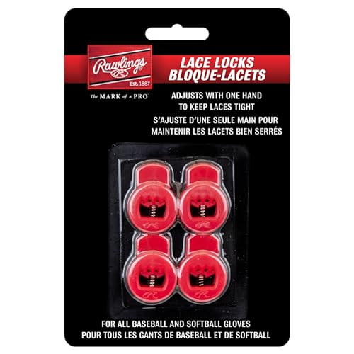 Spring Lock Baseball & Softball Glove Lace Tightener - Red