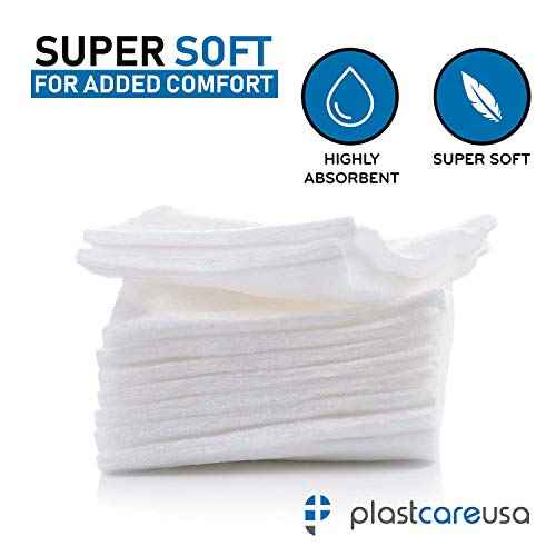 200 Gauze Pads 3x3 - Soft 4-Ply Non Woven Gauze Sponges - Non Sterile Dental Gauze & Esthetic Wipes - All Purpose Medical Gauze Squares for First Aid, Surgical, Wound Dressing