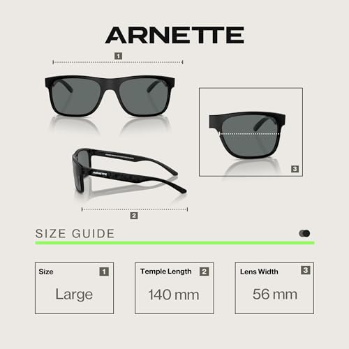 ARNETTE Khim AN4341 Square Sunglasses for Men +BUNDLE with ACCESSORY EYEWEAR KIT