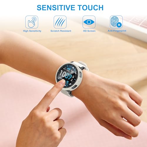 6-Pack Compatible Amazfit Active Max Case with Tempered Glass Screen Protector - Colorful Shockproof Protective Cover