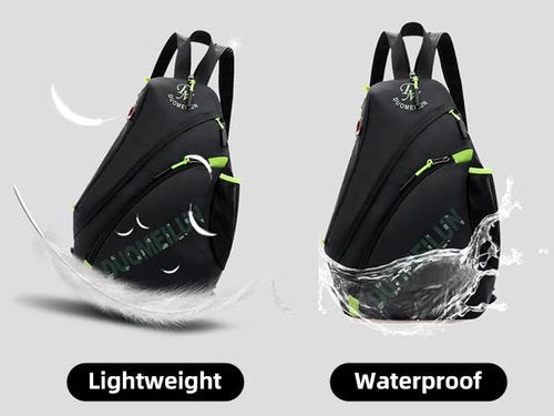 Waterproof Travel Backpack Shoulder Bag Sling Bag for Men Women, Multi-functional Casual Adjustable Crossbody Bag Hiking Travel Daypack Chest Bag