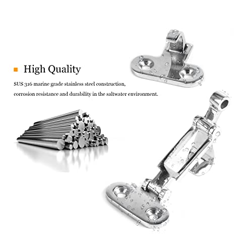 Heavy Duty Stainless Steel Marine Lockable Hatch Latch for Boat Yacht Door Cabinet