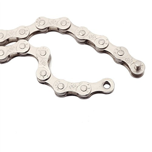 Silver Gold 6-8 Speed Bicycle Chain Set - 116 Links, 1/2x3/32 Inch - Variation of Silvse