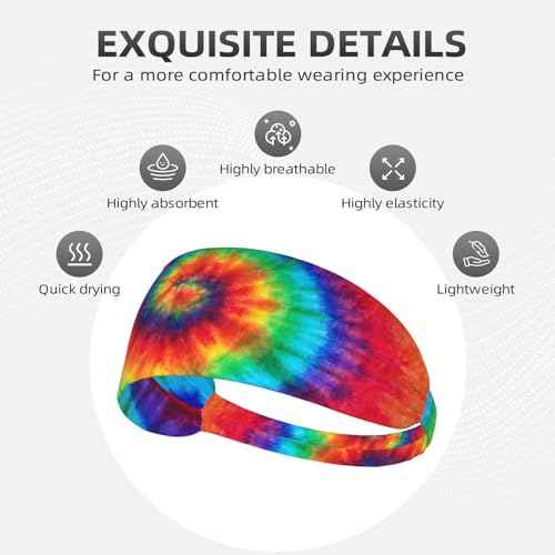 Elastic Headband Breathable Athletic Sweat Headbands for Men Women