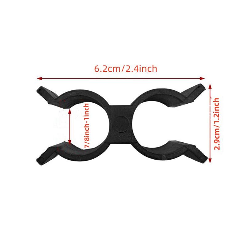 Boat Pole Clips - Anti Rattle Bimini Top & Support Pole Holders (4 Pack)