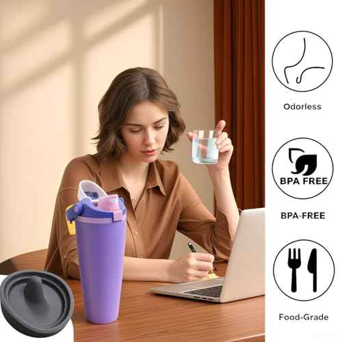 Compatible with Owala Replacement Stopper,8Pack Silicone Seal Bottle Cap Mouth Stopper Compatible with Owala FreeSip Sway 30oz 40oz Water Bottle and 40oz Tumbler,BPA-Free,Leak-Proof.