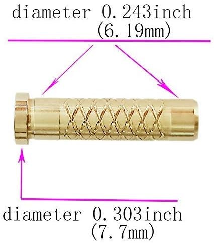 Field Points Copper Bolt with Surface Embossed Inserts Inner Diameter .244 Carbon Arrow (12-Pack)