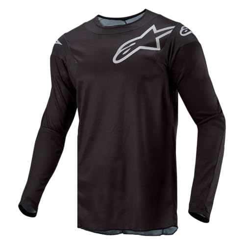 Alpinestars 3762324-10-M: Racer Graphite Jersey Black Md