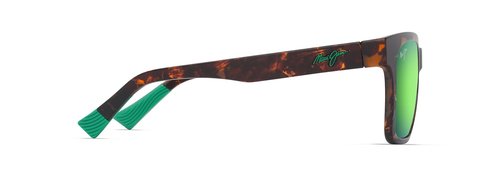 Maui Jim Punikai Square Sunglasses, Matte Dark Havana/Mauigreen Polarized, Large