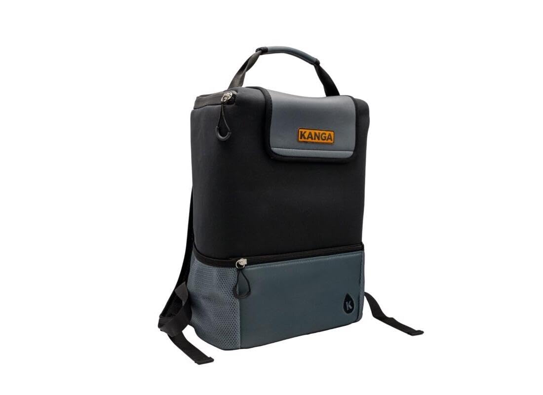 Kanga Insulated Cooler Back Pack - Portable Cooler Bag - 24 Can Beer and Seltzer Drink Cooler - Insulated Leak Proof and Durability Tested - Kanga Pouch Cooler (Midnight)