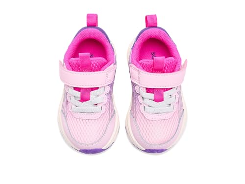 Saucony Unisex-Child Wind 3.0 Jr Sneakers - Pink & Purple, Little Kid Size 11