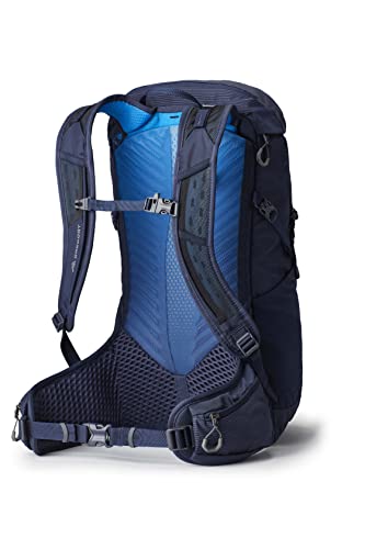 Gregory Miko 30L Unisex Day Hiking Backpack, Ventilated Backpanel, Built-In Hydration Attachment for Water Bladder (Reservoir Not Included), One Size Fits All, Volt Blue