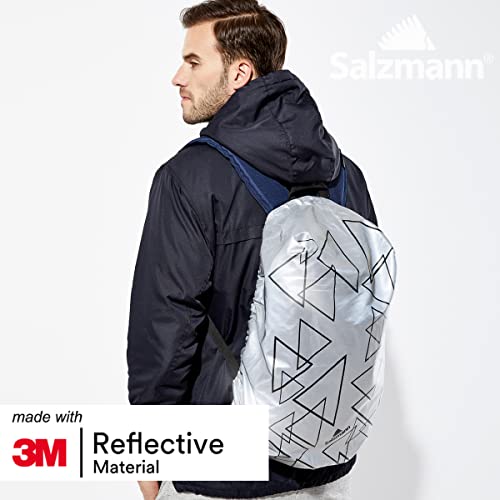 Salzmann Reflective Backpack Cover XL Silver Triangle Waterproof Hi-Vis