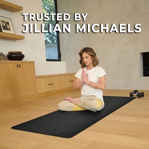 Tatago Extra Thick Large Yoga Mat - Black 6mm Wide & XL for Home Workout & Pilates