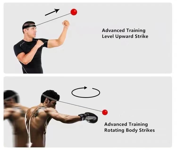 JCYOYO Boxing Reflex Ball, Boxing Training Ball, and MMA Speed Training are The Best Boxing Equipment Training for Adults/Children, Hand Eye Coordination, and Fitness