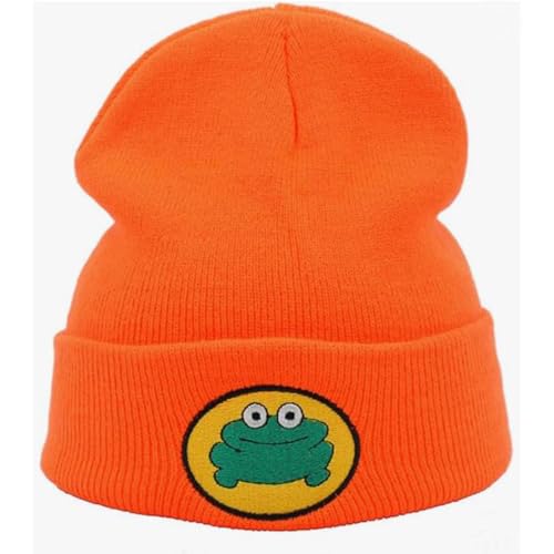 Cute Cartoon TV Parappa The Rapper Frog Beanie Hat Unisex Funny Knitted Beanie Novelty Beanies Knit Hats